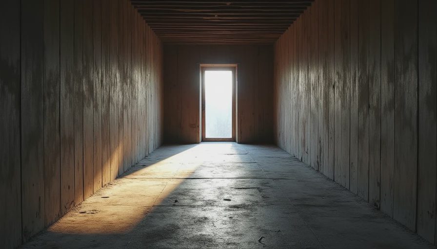 Long empty concrete corridor in dimly lit historical building with cool daylight streaming from end window.webp