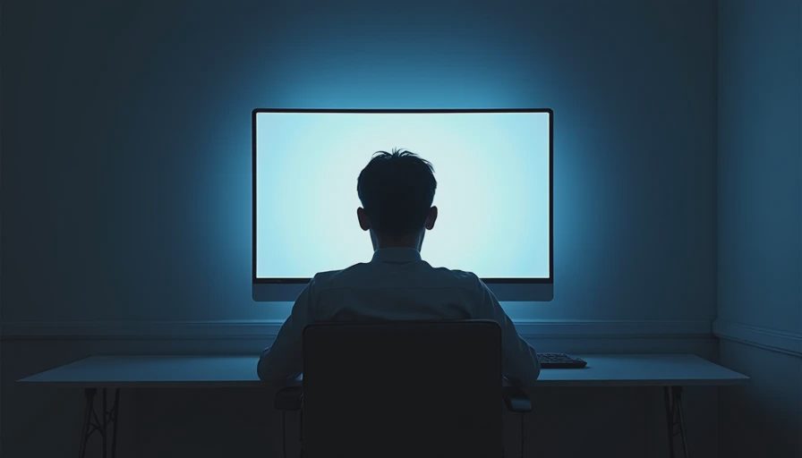Silhouette of person sitting in dark room facing glowing monitor, contemplative pose in cool blue light, introspective indie games blog imagery about games that linger beyond fun.webp